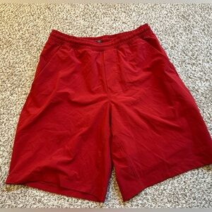 Men's Red Lululemon Athletic Shorts